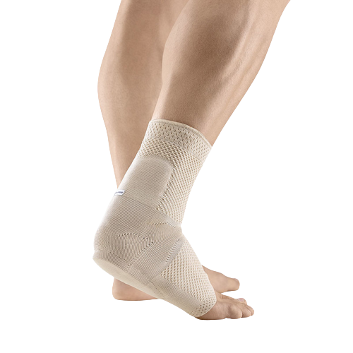 The AchilloTrain ankle brace in the color Natural Beige.