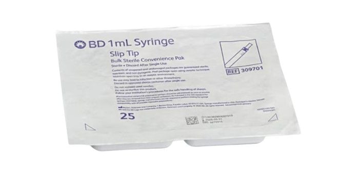BD 1 mL Luer Slip Tip Syringe - Convenience Pak