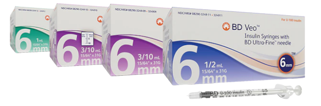 BD Veo Insulin Syringes