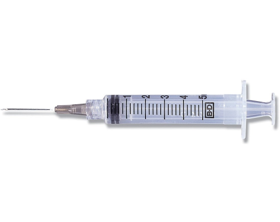 Image 1 of 5mL Syringes with PrecisionGlide Needle & Luer-Lok Tip