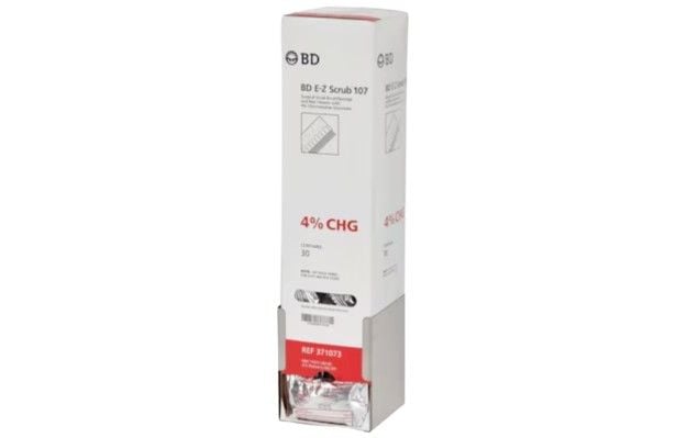 BD E-Z Scrub 107 Surgical Brush with Chlorhexidine Gluconate - 371073