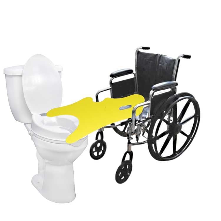 Bathroom Wood Transfer Board for Toilets and Commodes