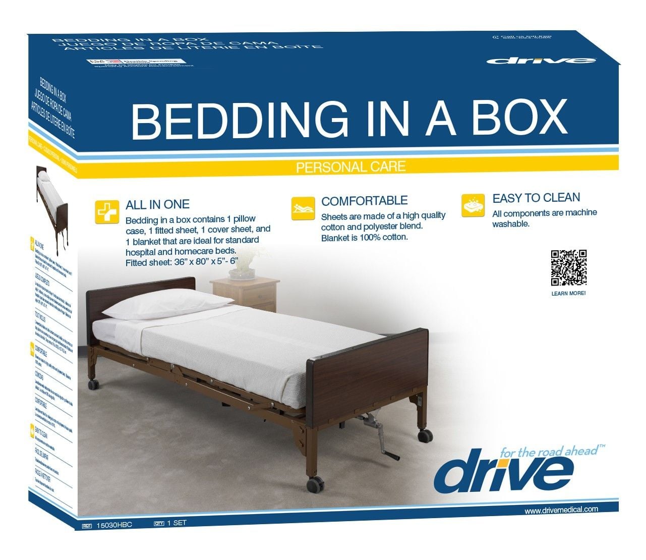 Image 2 of Hospital Bed Bedding in a Box