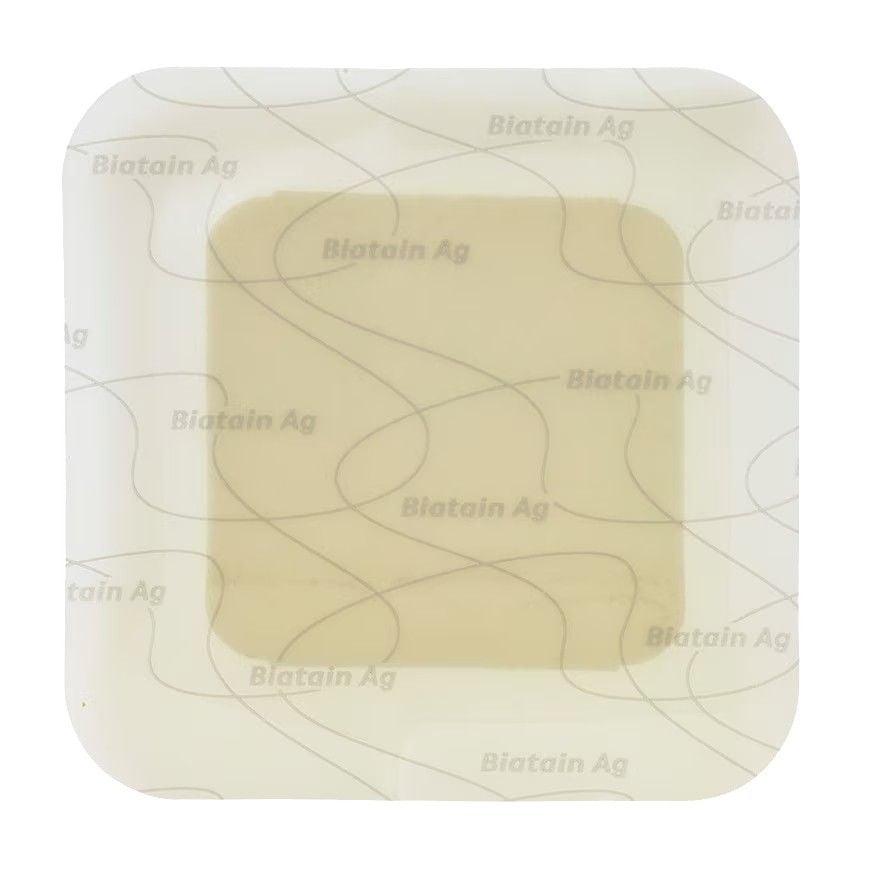 Image 1 of Biatain Ag Foam Dressing 9632 | 5 x 5 Inch with Adhesive, Square by Coloplast