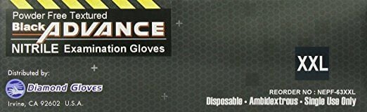 Image 2 of Black Advance IF-63 Nitrile Exam Gloves