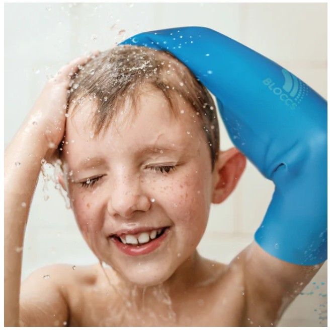 Boy Wearing Cast Cover