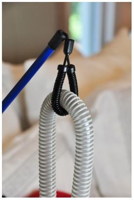 CPAP Hose Threaded Through Holder