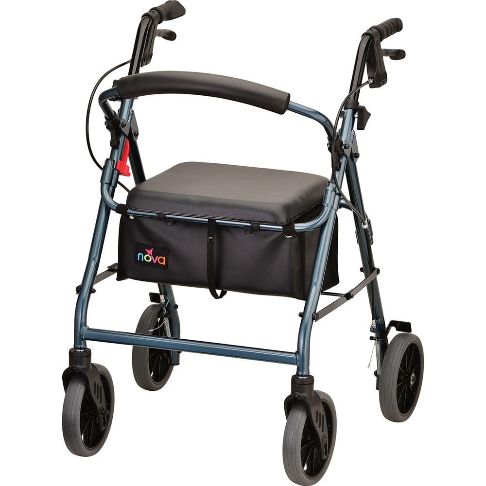 Blue Rolling Walker