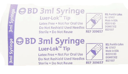 3 mL Integra Syringes