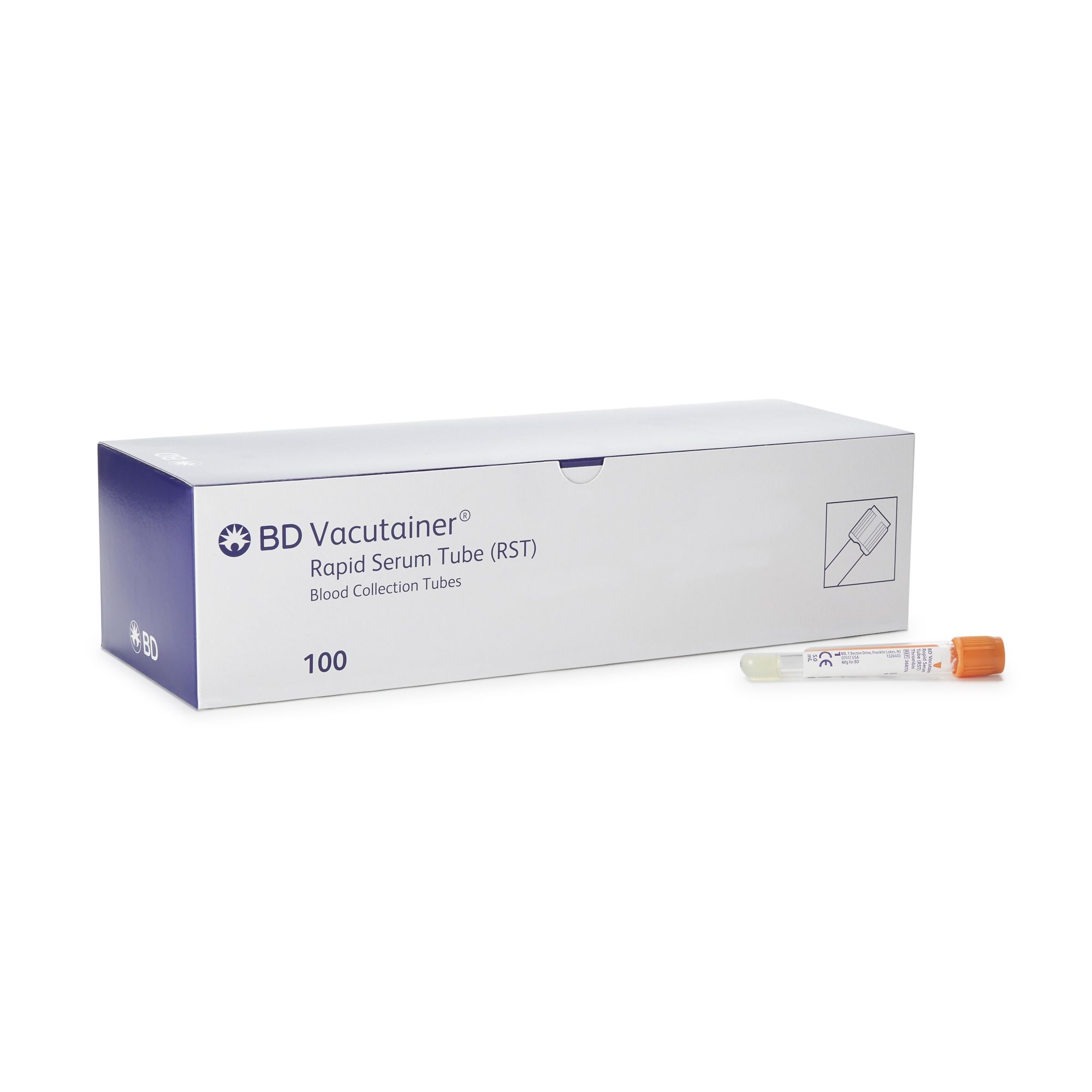 BD Vacutainer Rapid Serum Tube - 368774 - Box of 100