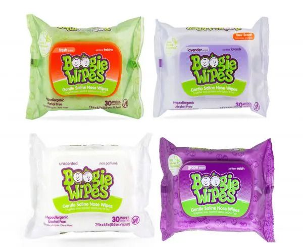 Boogie Wipes Gentle Saline Nose Wipes