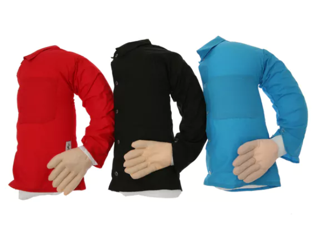 Boyfriend Arm Pillow: Red, Black and Blue