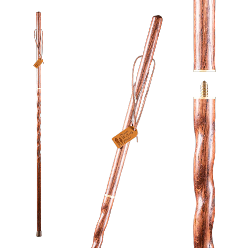 Brazos Walking Sticks Twisted Traveler, Red
