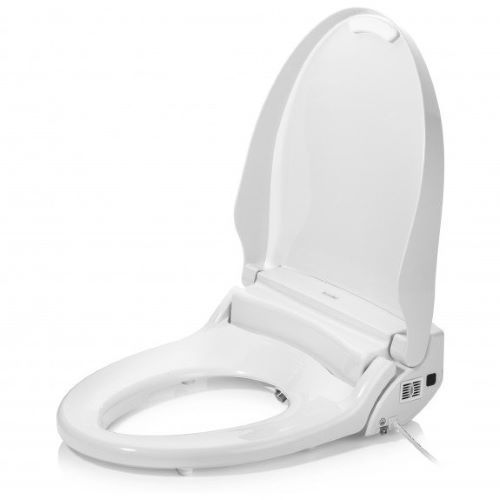 Brondell DR802 Swash Bidet Toilet Seat with opened lid.
