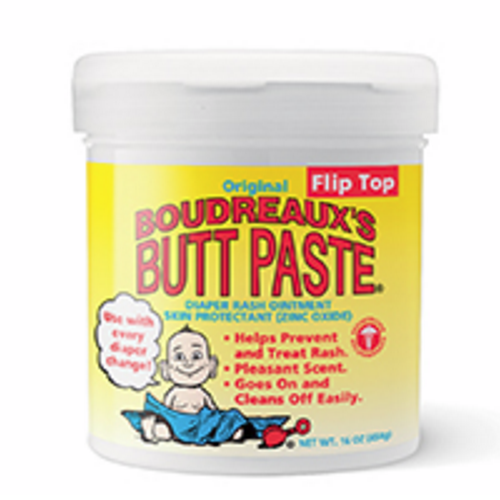 Boudreaux Butt Paste Diaper Rash Ointment 16 oz Jar