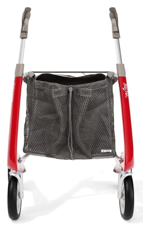 Grocery Bag, Gray on Regular Track Rollator