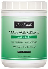 Bon Vital Massage Cream, 1/2 Gallon Jar