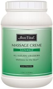 Bon Vital Massage Cream, Gallon Jar