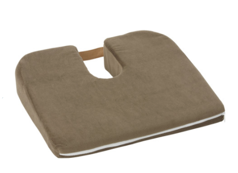 Image 2 of DMI Orthopedic Sloping Coccyx Cushion - Navy, Camel