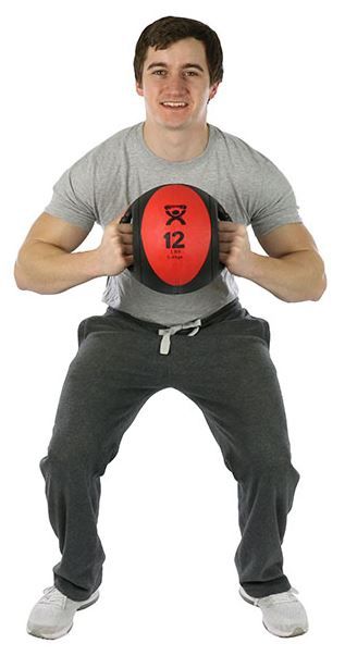 FEI Can-Do Dual-Handle Medicine Ball in Use