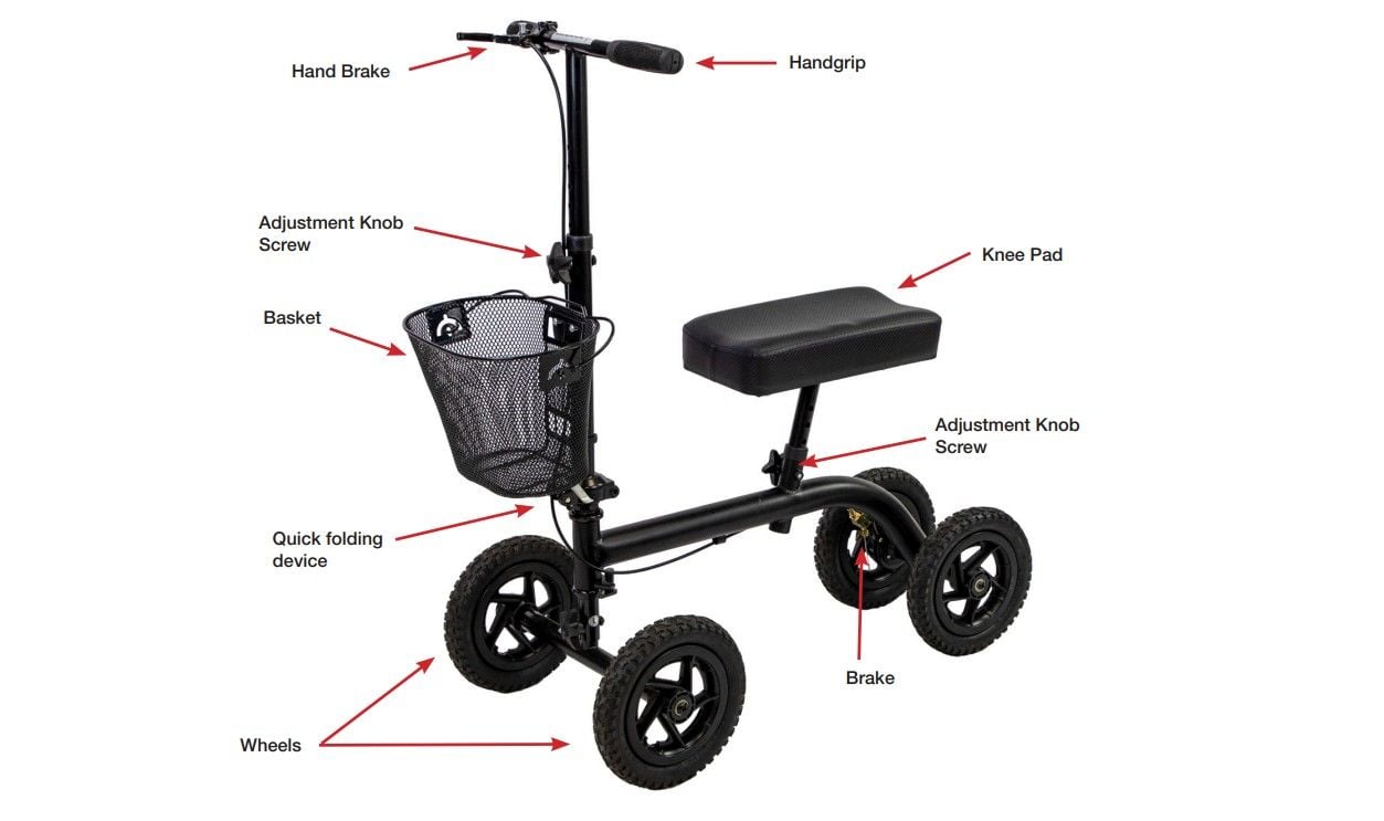 CanDo Knee Walker Features