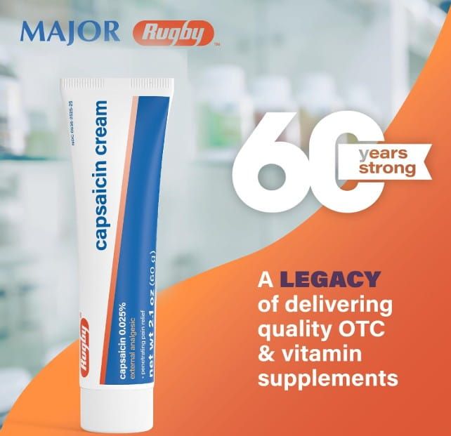 Major Rugby | 60 years strong | A legacy of delivering quality OTC & vitamin supplements