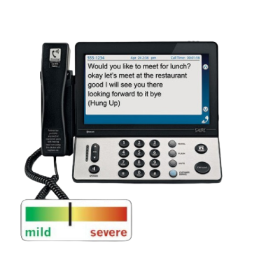 Image 2 of Ultratec CapTel 2400iBT 40dB Captioned Phone 
