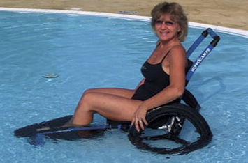 Image 5 of Vipamat Hippocampe Pool Wheelchair