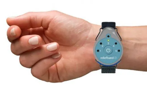 Reliefband Classic Worn on the Wrist