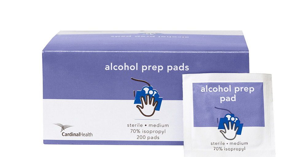 Cardinal Alcohol Prep Pads Medium Box