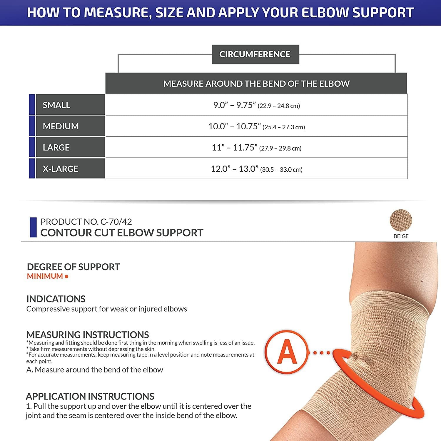 Image 4 of Champion Contour Cut Elbow Support
