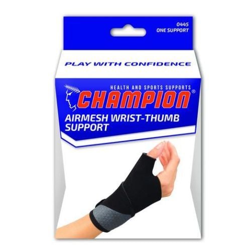 Champion Airmesh Wrist-Thumb Support packaging.