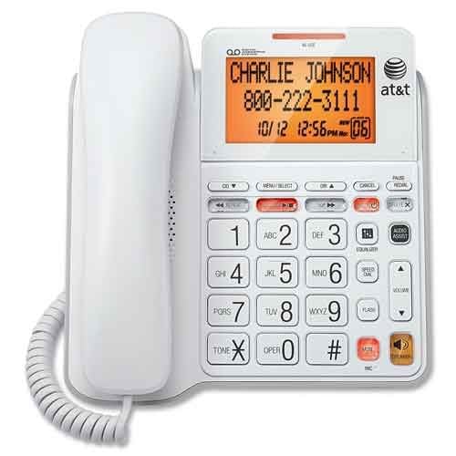 Image 2 of AT&T Corded Answering System with Large Display 