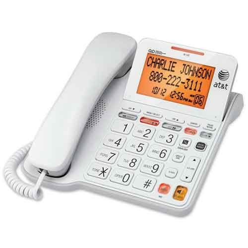 Image 1 of AT&T Corded Answering System with Large Display 