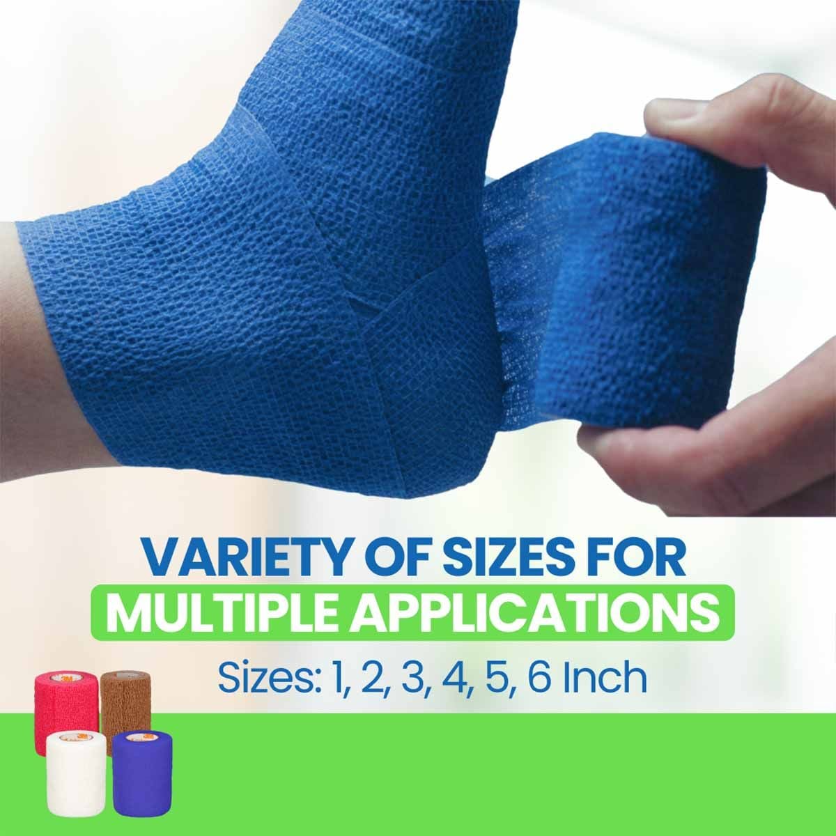 Image 8 of 3M Coban Self-Adherent Wrap Bandage | Sizes: 1, 2, 3, 4, 5, 6 Inch