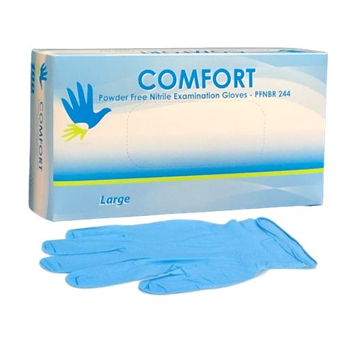 Image 1 of Comfort Nitrile 4 mil Exam Gloves - Powder Free