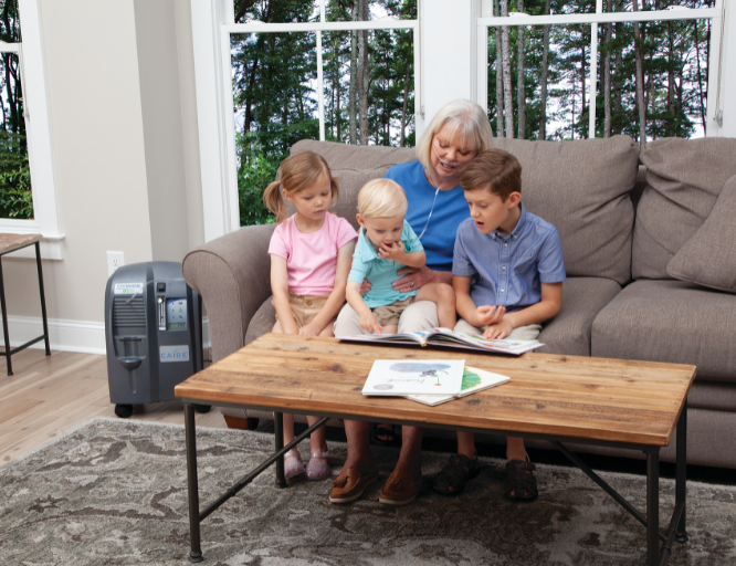 Therapy at home while spending time with family