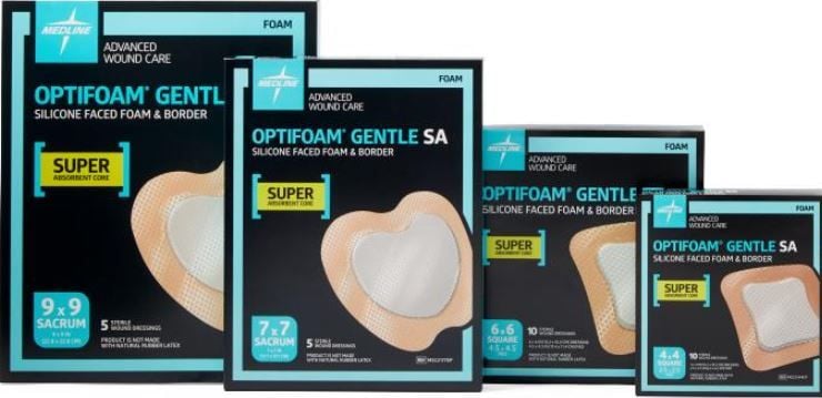 Optifoam Gentle SA Silicone Foam Dressings