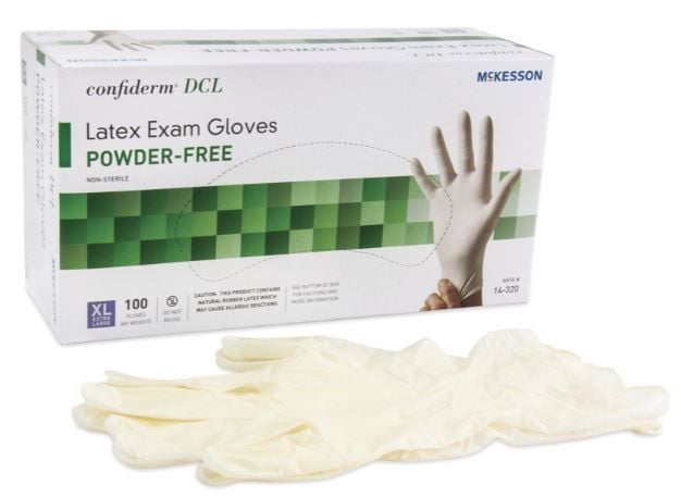 Confiderm DCL Powder Free Latex Exam Gloves