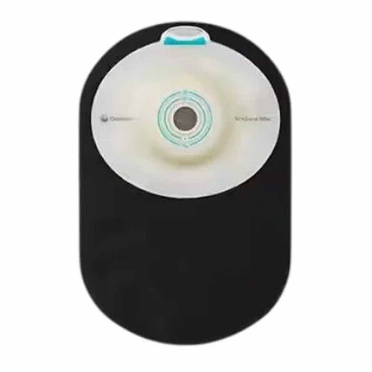 SenSura Mio 1-Piece Closed Pouch, Convex Light, Black (Inspection Window)