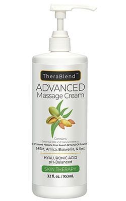 CryoDerm TheraBlend Advanced Massage Cream in 32 oz pump bottle