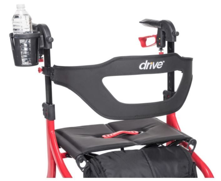 Water Bottle on Rollator Handle