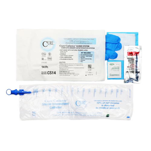 Cure Catheter Closed System - Singles or Kit