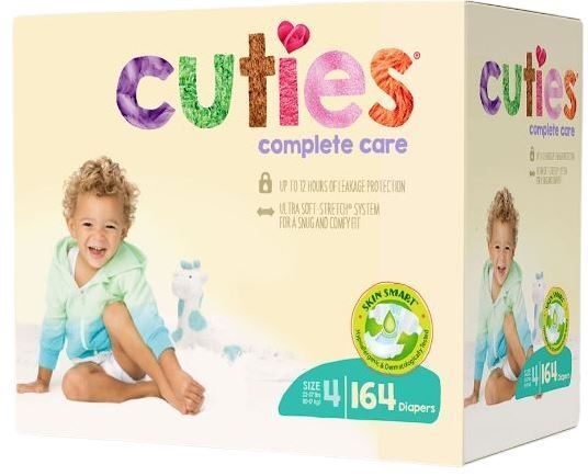Cuties complete Care - Size 4, Case of 164