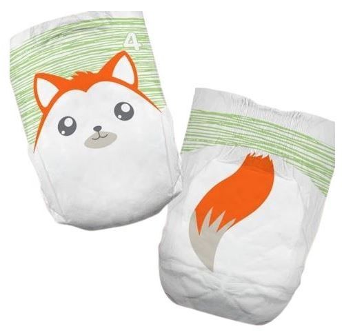 Cuties Size 4 Diapers - Fox