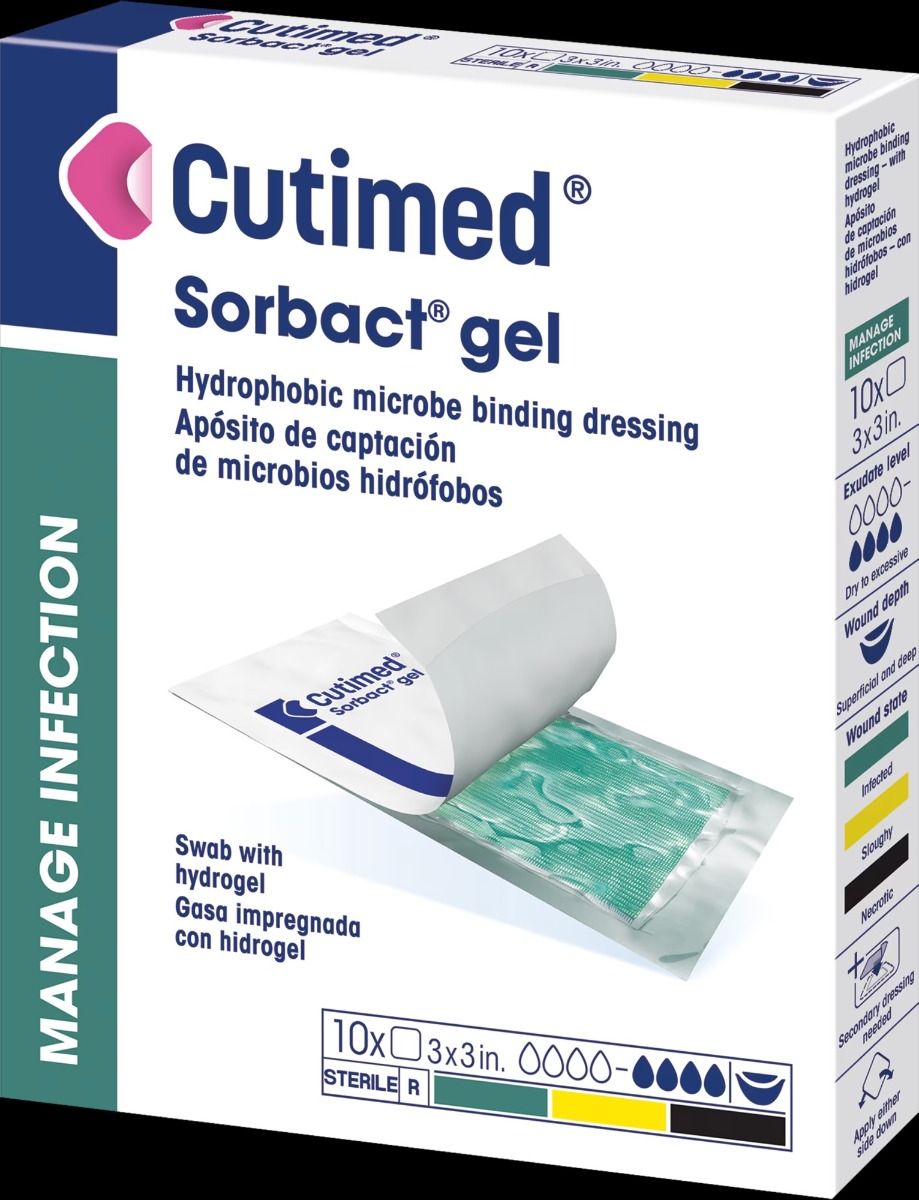 Cutimed Sorbact Gel Dressing, 3 x 3 in. - 7261112