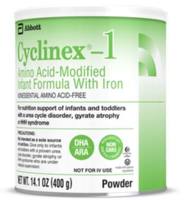 Cyclinex-1 Amino Acid-Modified Infant Formula With Iron