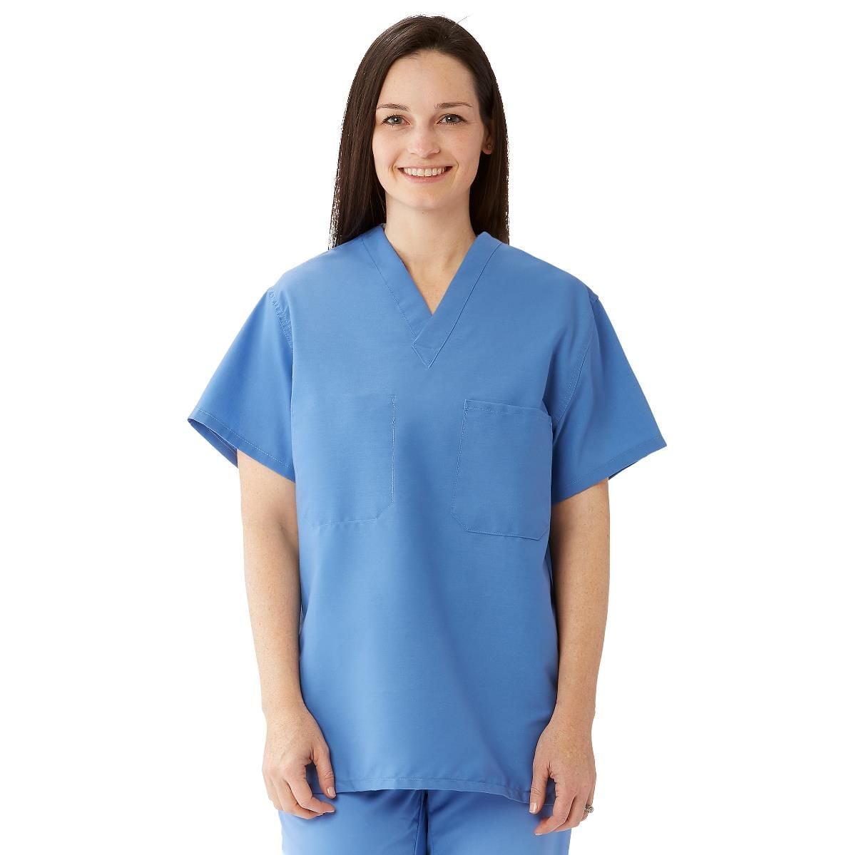 ComfortEase Unisex Reversible Scrub Tops with 2 Pockets