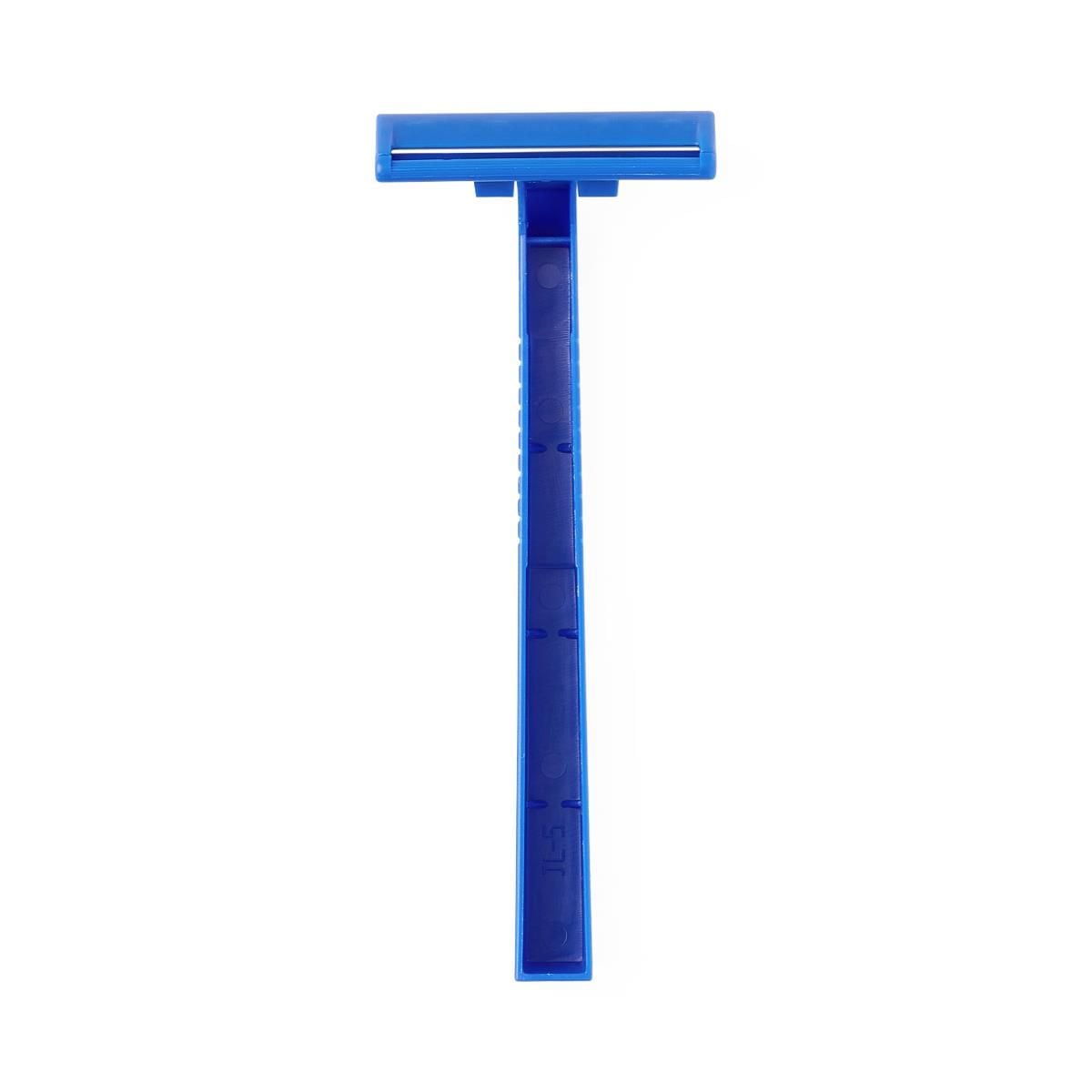 Medline Single Blade Facial Razors, Blue