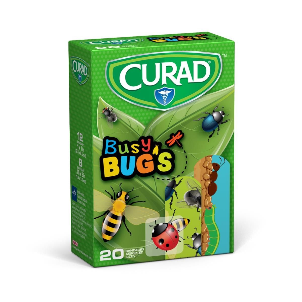 CURAD Busy Bugs Bandages, Assorted Sizes